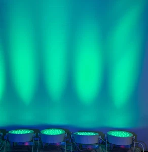 Chauvet DJ EZpar 64 RGBA Battery Powered LED Uplight Rechargeable Battery 4 Pack - Picture 1 of 23