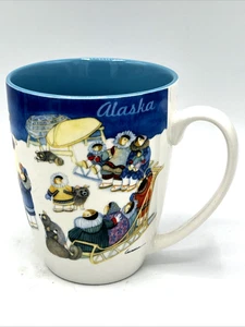 Alaska Souvenir Kaffeebecher ACE Eskimos Schlitten B Lavallee - Bild 1 von 7