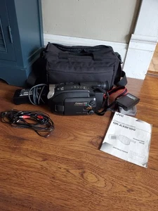JVC GR-AXM100U VHS Video Tape Camcorder Handycam Bundle Tested Retro - Picture 1 of 12