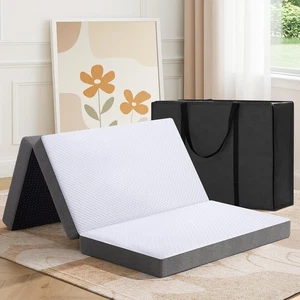 Colchón Triple, Colchón Plegable de Espuma con Memoria de 3 Pulgadas con Cubierta Lavable, T... - Imagen 1 de 4