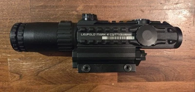 Leupold Mark 4 CQ/T lluminated Dot 1-3x14mm Matte w/mount - Image 1 of 4