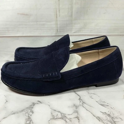 Mocasines Stuart Weitzman de gamuza azul marino para mujer talla 8 M Foto 1 de 4