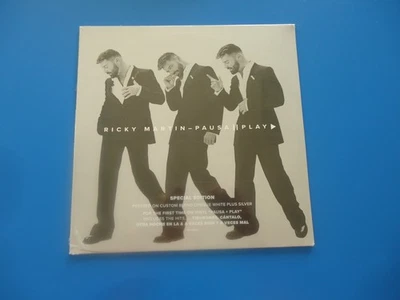 Ricky Martin Pause Play LP (2025) NEW White/Silver Vinyl Shrink Wrap Tear - Image 1 of 4