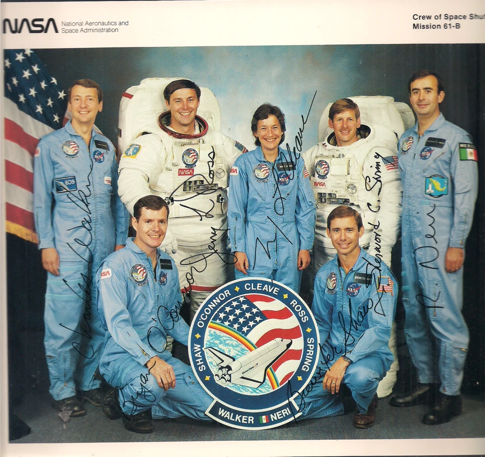 Autogramm Space Shuttle 61-B gedr. Unterschriften - Bild 1 von 1