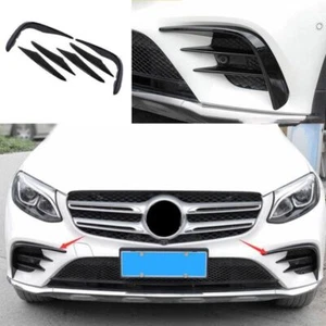 Aletas divisorras difusor de labios parachoques delantero 6X ABS negro para Benz GLC X253 2016-2019 - Imagen 1 de 8