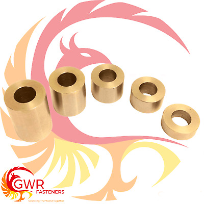 M10 Clearance Hole Brass Stand Off Spacers Collar Bonnet Raisers Bushes • 7.07£