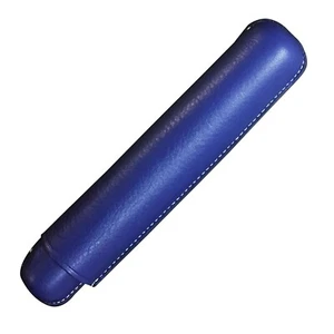 Recife Paris, Recife, Riviera, estuche de cuero, estuche para instrumentos de escritura, estuche de 1 pluma, azul - Imagen 1 de 1