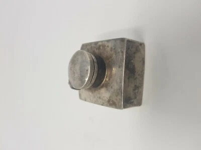 Tintero vintage antiguo artesanal de plata decorativo NH5337 Foto 1 de 4