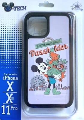 D-TECH MICKEY EPCOT FESTIVAL PASSHOLDER PHONE CASE FITS iPHONE X/ XS /11 PRO  - Image 1 of 3