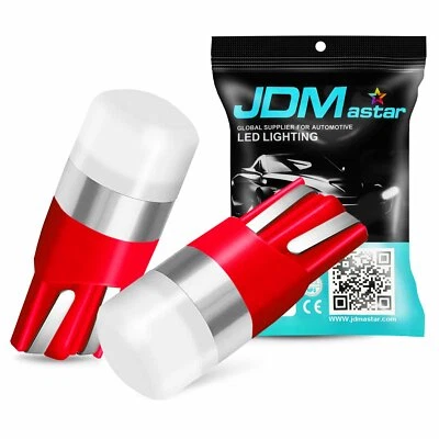 JDM ASTAR T10 Bombillas Canbus LED Interior Domo Panel de Instrumentos Luz 194 W5W Rojo Foto 1 de 4