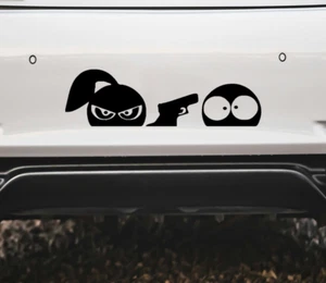 Car Bumper Window Funny Sticker Glossy Decal Sarcastic Vinyl Badge 2 Pack - Picture 1 of 4