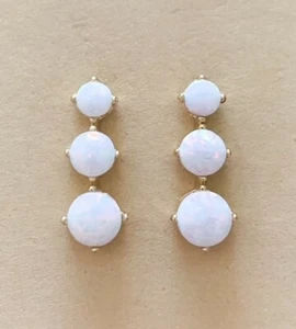 1.60ctw GORGEOUS GENUINE OPAL STONE STUD EARRINGS NEW!! - Picture 1 of 3