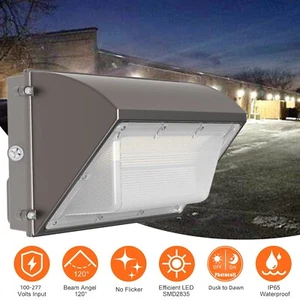 150W LED Wall Pack Lights with Dusk to Dawn Photocell, Security Lighting Fixture - Picture 1 of 21