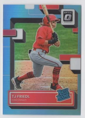 2022 DONRUSS OPTIC BLUE /50 TJ Friedl /50 Cincinnati Reds #83 R56 - Image 1 of 2