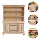  Mini Furniture Ornament Bookcase Decoration Wooden Cabinet Vertical
