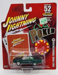 1961 Ford Thunderbird Johnny Lightning Poker #3 includes Authentic Poker Chip - Picture 1 of 6