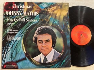 Christmas With Johnny Mathis And Ray Conniff LP Columbia CSP Stereo Holiday VG - Picture 1 of 4