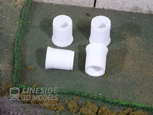 4 x 1:48 Maßstab O Spur Beton Entwässerungsrohr (LS3016) 3D-gedrucktes Modell - Bild 1 von 5