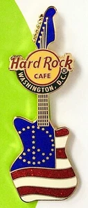 2007 Hard Rock Cafe Washington DC Peace serie de guitarras de EE. UU. bandera LE PIN - Imagen 1 de 1