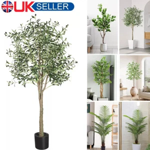 120CM 180CM 210CM Tall Artificial Olive Tree Multi Style Faux Plants Potted UK - Picture 1 of 47