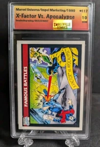 1990 Marvel Universe Trading Card #117 X-Factor vs Apocalypse - Graded GEM MT 10 - Bild 1 von 2