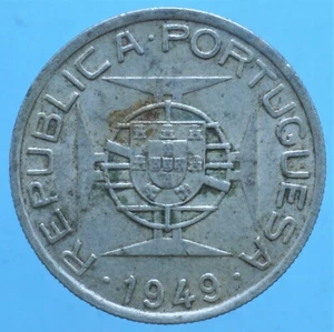 MOSAMBIK 5 ESCUDOS 1949 SILBER SILBERMÜNZE WÄHRUNG NUMISMATISCHE MÜNZEN - Bild 1 von 2