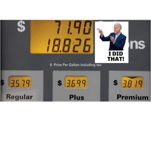 (20 PACK) Biden Gas Pump Sticker - Vinyl Stickers Made In The USA "I DID THAT" - Picture 1 of 3