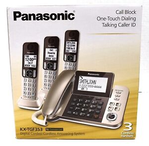 Panasonic KX-TGF353 Digital Corded Cordless Land Line Phone Answering System