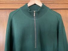 New Starter Men's L Pine LS Pullover Sweater Mock Neck 1/4 Zip 80%Cotton/20%Poly