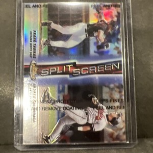 1999 Topps Finest Split Screen Refractor (Left) #SS7 - Frank Thomas & Galarraga