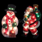 Santa / Snowman 20 LED Christmas Window Silhouette Lights Decoration Indoor Xmas