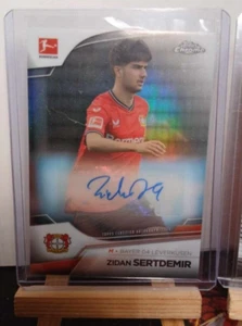 2024 Topps Merlin Chrome Zidan Sertdemir Autograph Refractor Denmark Leverkusen - Picture 1 of 2