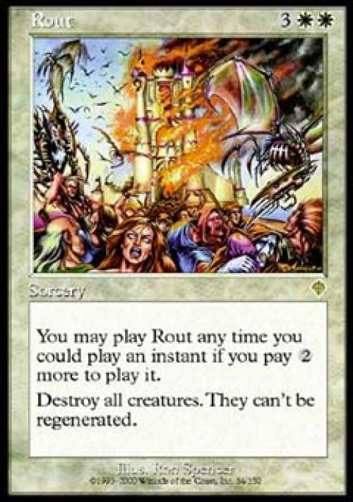 Rout - Medium Play MTG Invasion - Image 1 of 1