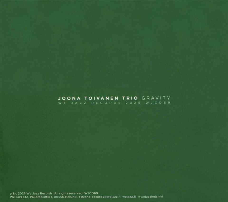 JOONA TOIVANEN TRIO GRAVITY NEW CD - Изображение 1 из 1