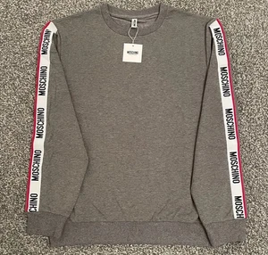 🔸Moschino Tape Sweater In Grey🔹SIZE MEDIUM🔹 - Picture 1 of 2