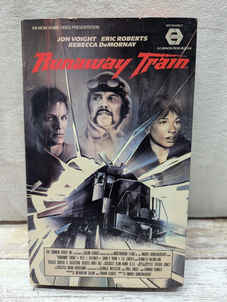 Runaway Train 1985 VHS Tested Eric Roberts Rebecca DeMornay Big Box Cannon MGM - Image 1 of 4