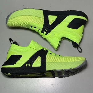 Under Armour Project Rock 4 HOVR Bull Neon Volt Green Black Mens Size 11.5 New - Picture 1 of 6