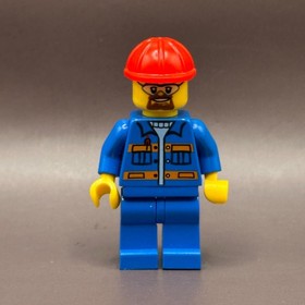 LEGO Minifigure Construction Worker cty0471 City 60054 Blue Jacket