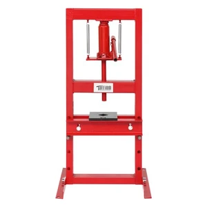 Hydraulic Shop Press 6 T w/ Press Plates H-Frame Benchtop Press Stand RED - Picture 1 of 11