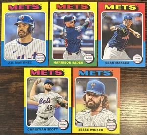 2024 Topps Heritage High Number New York Mets Set 5 Karten Christian Scott RC - Bild 1 von 6
