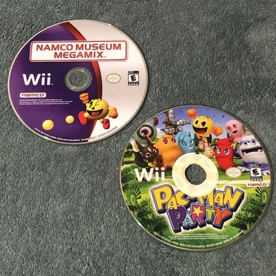 Pac-Man Party + Namco Museum (Nintendo Wii) Disc Only Untested Lot of 2 (READ*) - Image 1 of 4