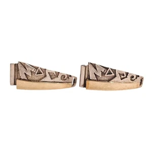 Sammlerstück Navajo 14K & Sterling Silber Uhrenspitzen von Ervin Hoskie - Bild 1 von 2