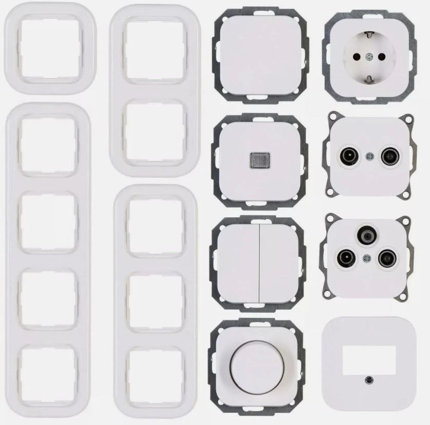 Kopp Donau arktis weiß Schalterprogramm, Rahmen, Schalter, Steckdose, etc. - Bild 1 von 1