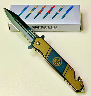 TAC-FORCE 4.75 英寸美国海军陆战队 Speedster - TF717MR 辅助打开 --(全新带盒) — 第 1/4 张图片