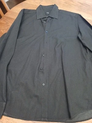 Boss Hugo Mens  Long Sleeve Button Shirt  Black Size XL Cotton - Image 1 of 4