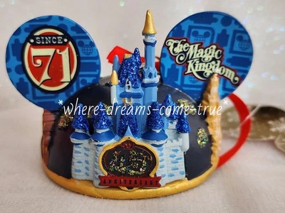 Disney Parks Magic Kingdom 45th Anniversary Light Up Ear Hat Ornament World NWT  - Image 1 of 3