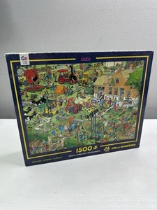 New sealed ceaco 1500 piece puzzle THE FARM Jan Van Haasteren cartoon - Picture 1 of 5