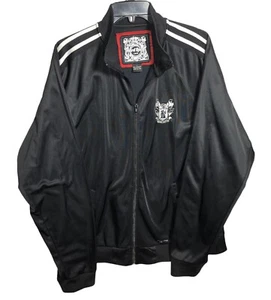 Chaqueta deportiva de manga larga con cremallera completa negra Hard Rock Café Las Vegas talla grande - Imagen 1 de 7