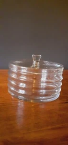 Pot A Biscuit Art Déco 1940 En Cristal De Baccarat - Imagen 1 de 7