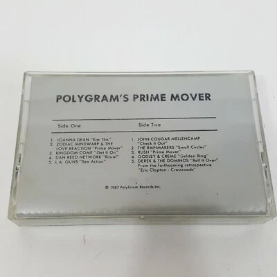 Rare Promo Polygram Records Cassette Tape Prime Movers Hits Headliners Artists - Image 1 of 4